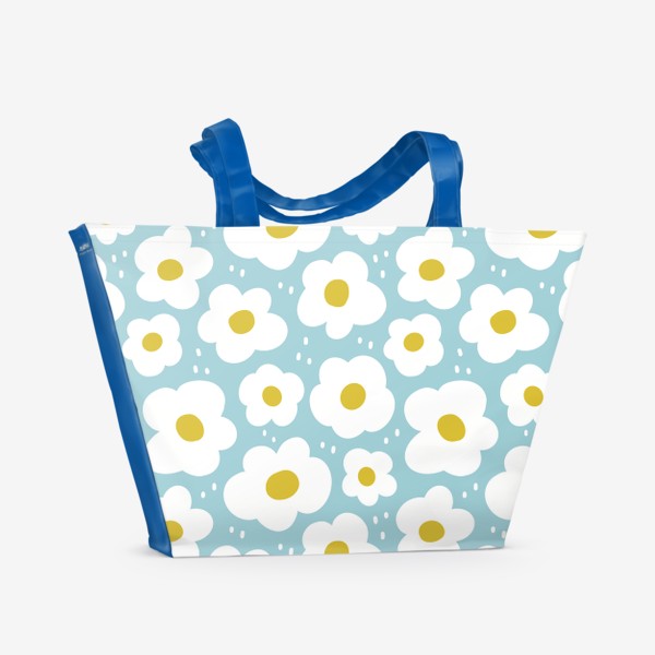 Пляжная сумка «Цветы абстракция»