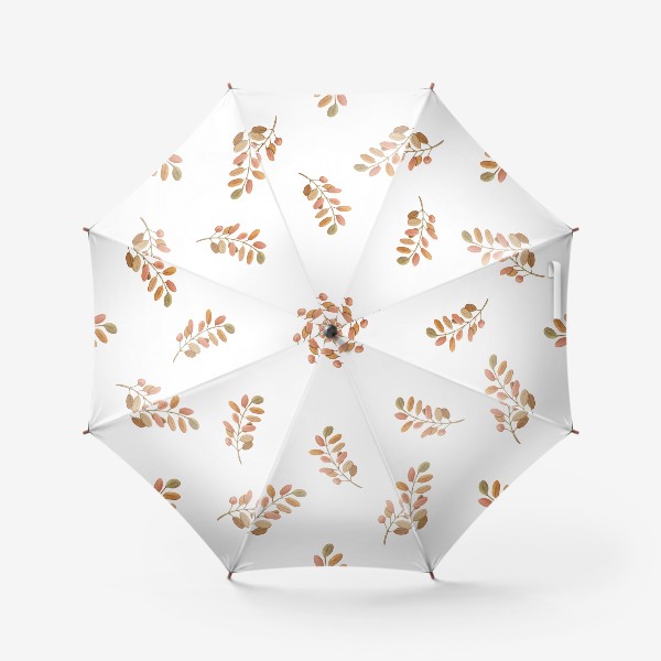 Зонт «Акварельная веточка на белом»