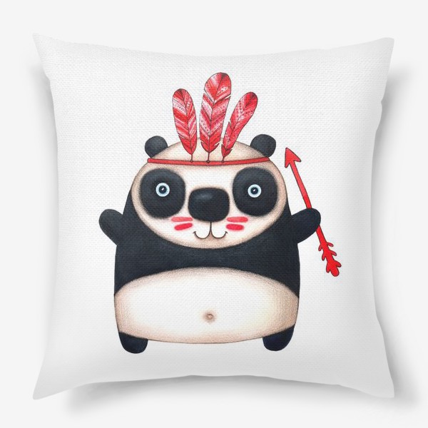Подушка «Панда - индеец»