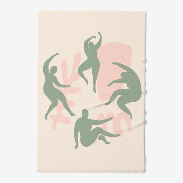 Полотенце «Танцующие женщины, ретро абстракция»