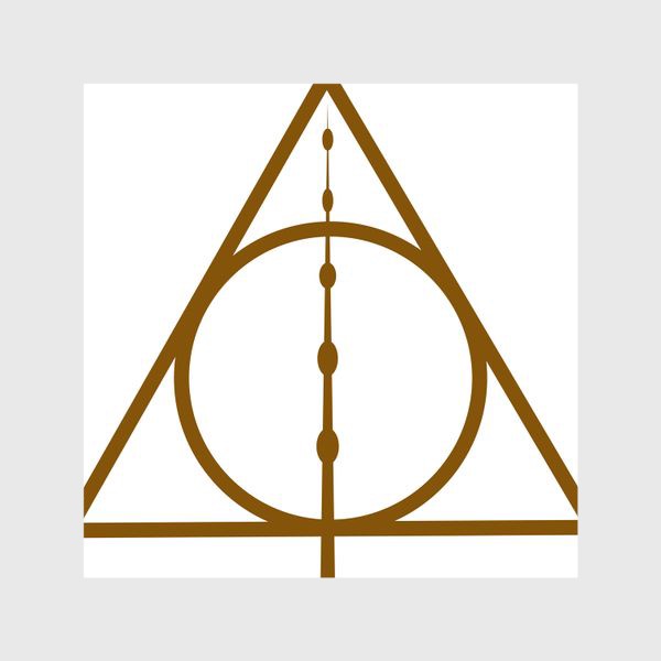 Шторы «Знак Даров Смерти, Гарри Поттер. Магический символ »