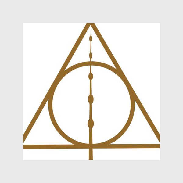 Скатерть «Знак Даров Смерти, Гарри Поттер. Магический символ »