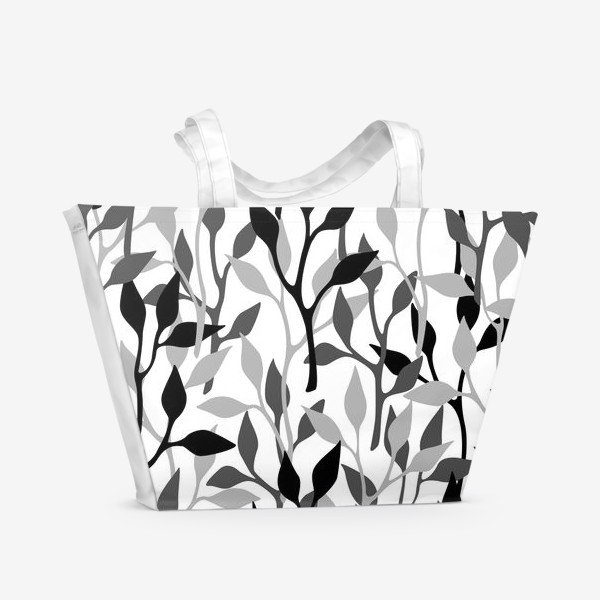 Пляжная сумка «Gray branches»