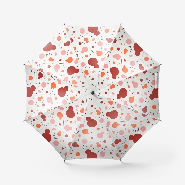 Зонт «Геометрический узор с кругами и линиями»