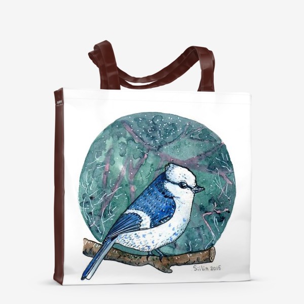 Сумка-шоппер «Птица синица лазоревка»