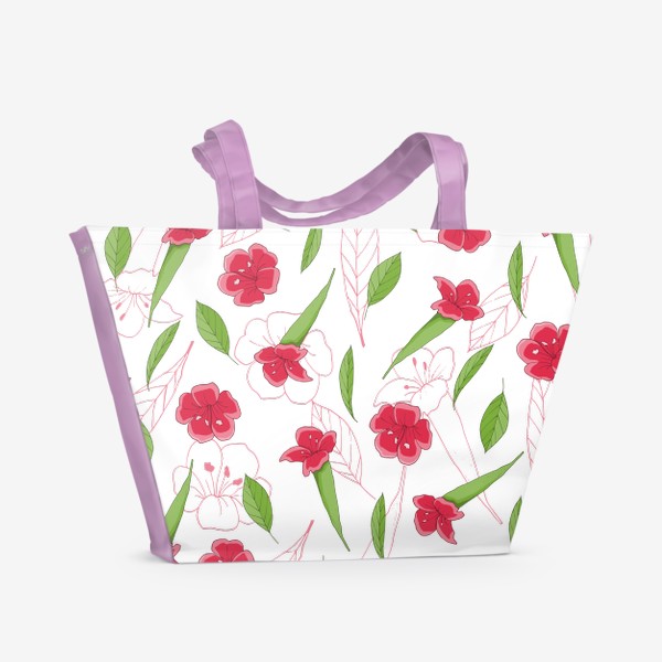 Пляжная сумка «Цветы граната»