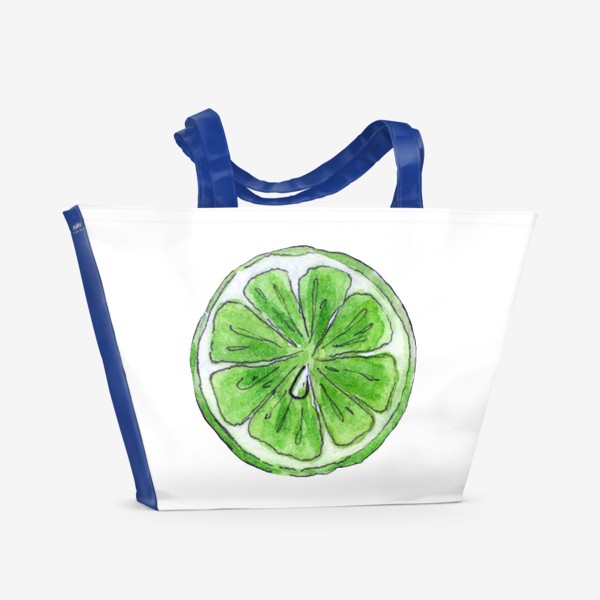 Пляжная сумка «Зелёный лайм»