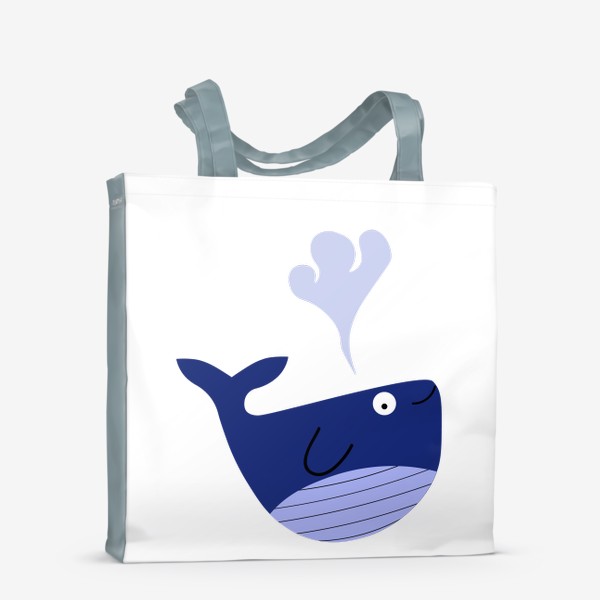 Сумка-шоппер «Голубой кит»