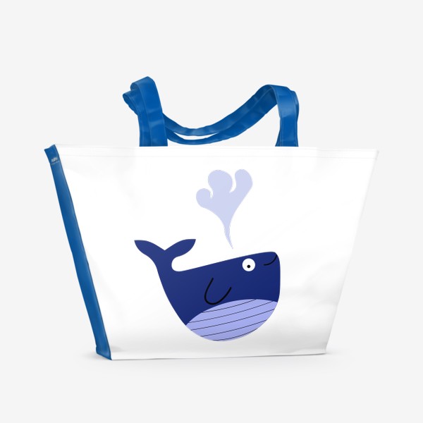 Пляжная сумка «Голубой кит»