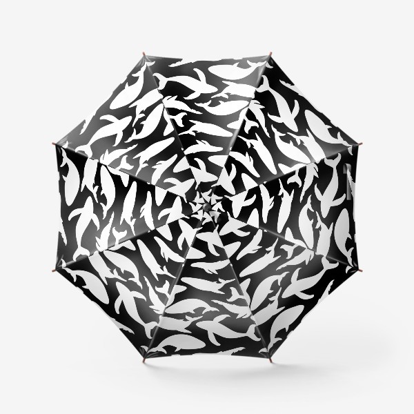 Зонт «Киты черно-белые»