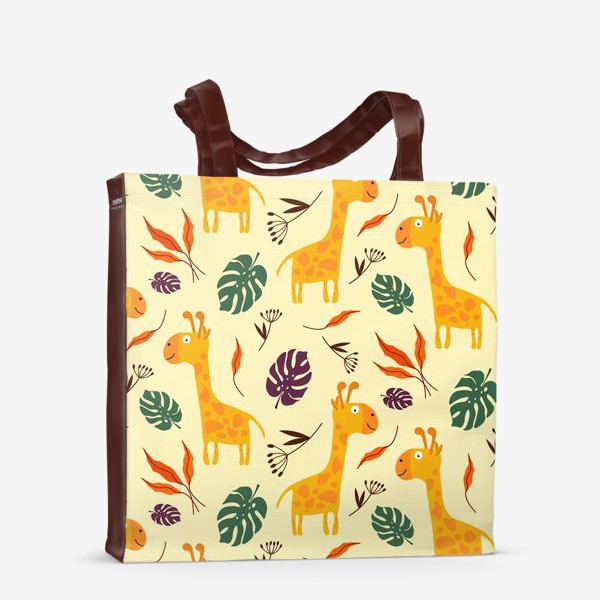 Сумка-шоппер «Жирафы и листья»