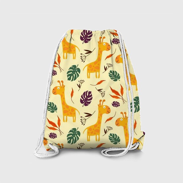 Рюкзак «Жирафы и листья»