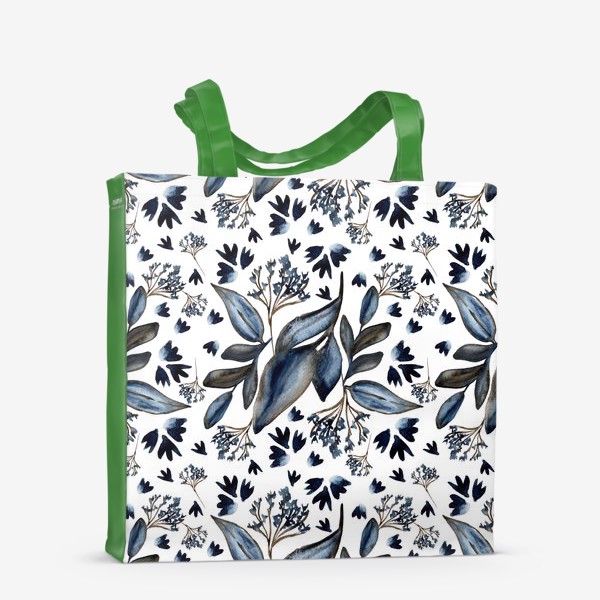Сумка-шоппер &laquo;Синие листья&raquo;