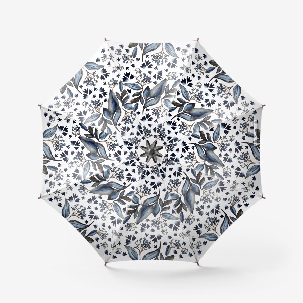 Зонт «Синие листья»
