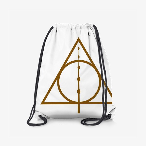 Рюкзак «Знак Даров Смерти, Гарри Поттер. Магический символ »