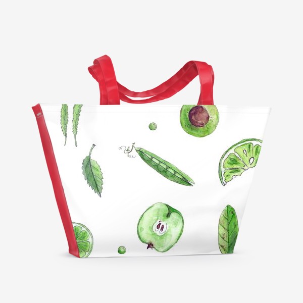 Пляжная сумка «Зелёная весна, диета»