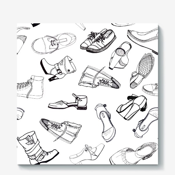 Холст «Scribble shoes»