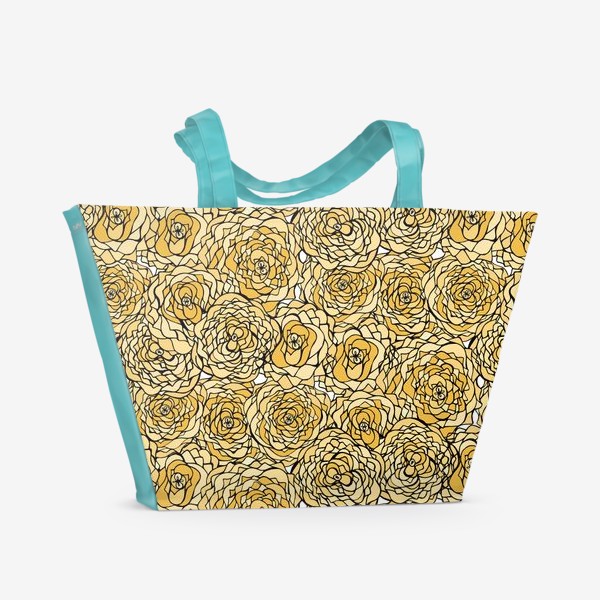 Пляжная сумка &laquo;Yellow flowers&raquo;