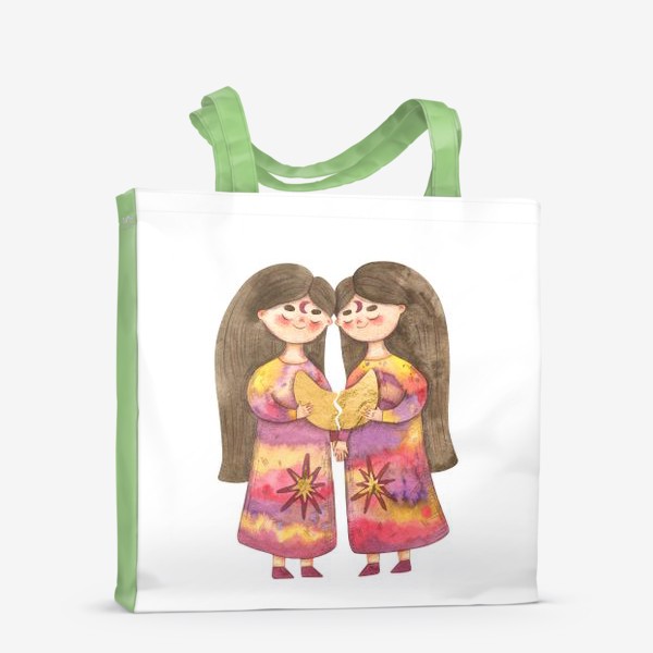 Сумка-шоппер «Подарок для близнецов. Знаки зодиака Близнецы. Подарок для девушки, жены, дочки, сестры, подруги»