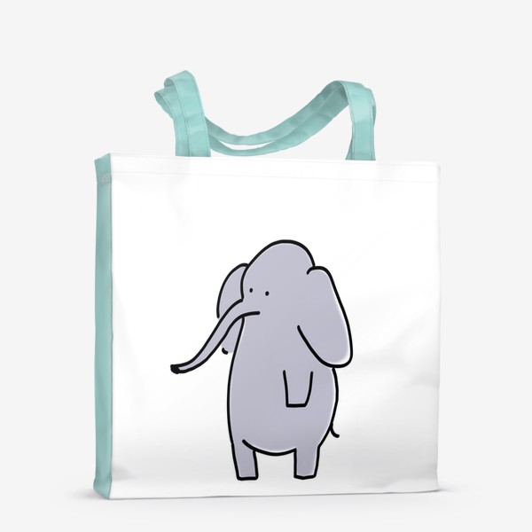 Сумка-шоппер «Слоник. Серый слоник»