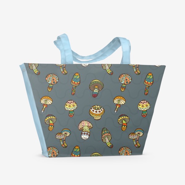 Пляжная сумка &laquo;Веселые грибочки&raquo;