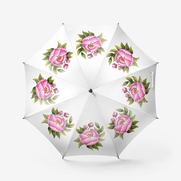 Зонт «Цветок пиона»