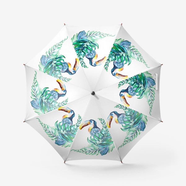 Зонт «Лето. Туканы. Бразилия.»