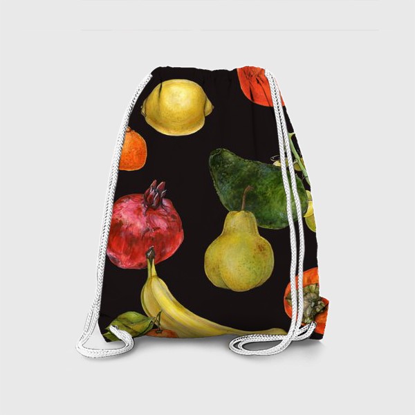 Рюкзак «Плакат с фруктами, виноградом и перцем»