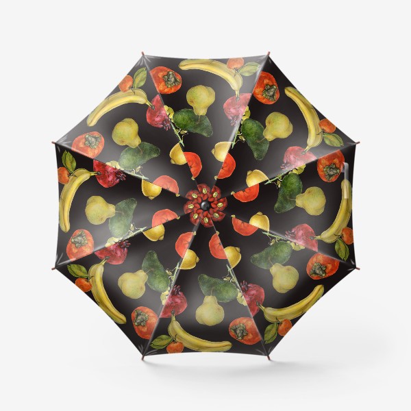 Зонт «Плакат с фруктами, виноградом и перцем»
