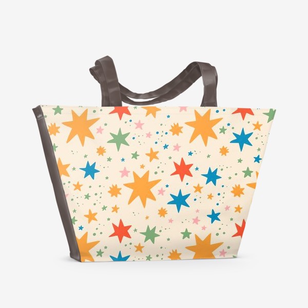 Пляжная сумка «Разноцветные звезды»