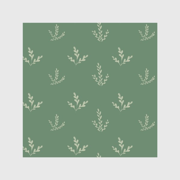Скатерть «Растения на зелёном фоне»