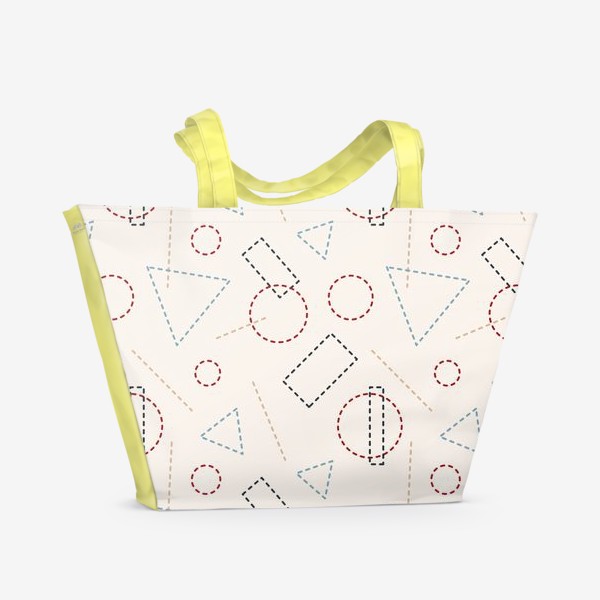 Пляжная сумка &laquo;Контурные геометрические фигуры&raquo;