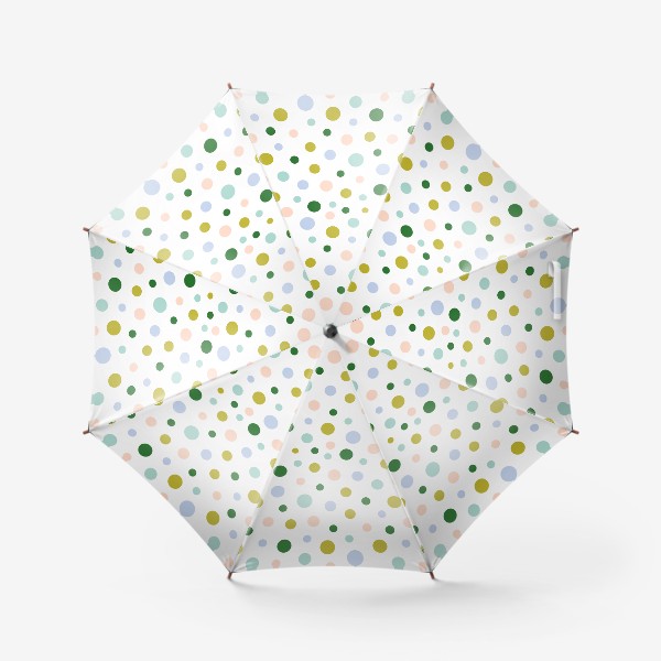 Зонт «Узор с разноцветными точками»