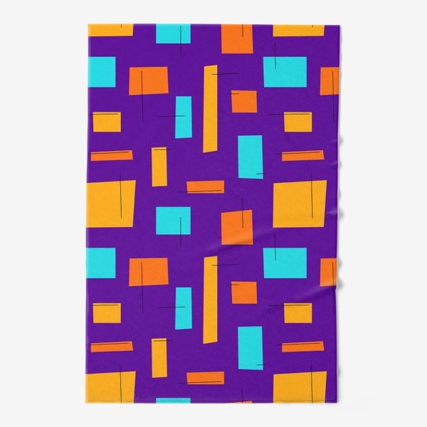 Полотенце «Яркий паттерн с абстрактными формами»