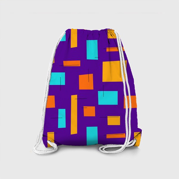 Рюкзак «Яркий паттерн с абстрактными формами»