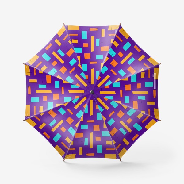 Зонт «Яркий паттерн с абстрактными формами»