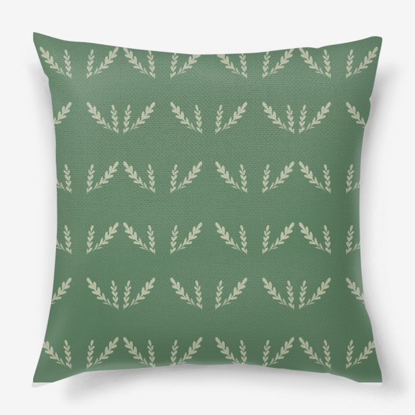 Подушка «Листья минималистичные»