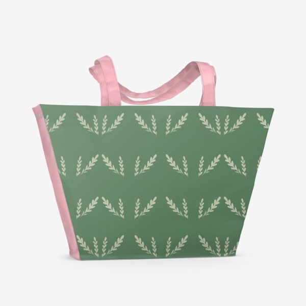 Пляжная сумка «Листья минималистичные»