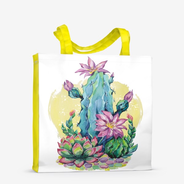 Сумка-шоппер «Кактусы цветут»