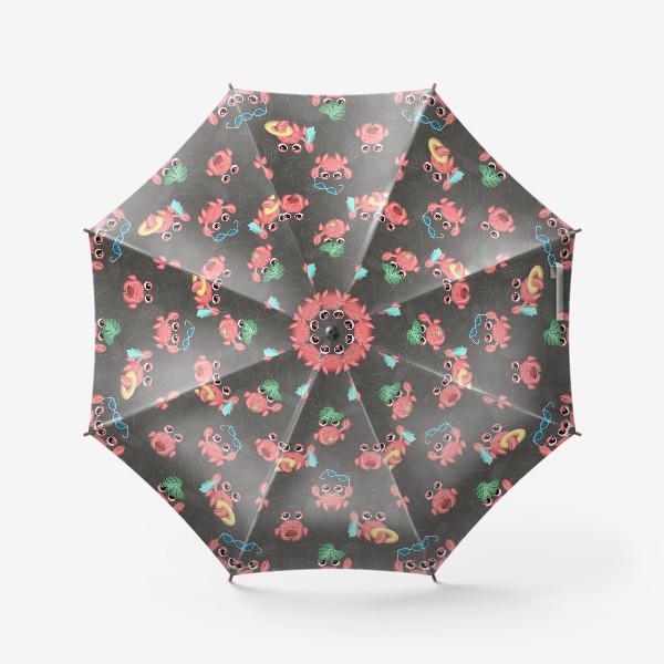 Зонт «Крабы на тёмном»