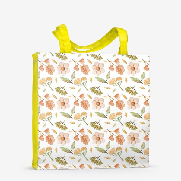 Сумка-шоппер «Летние Весенние осенние цветы. Паттерн»