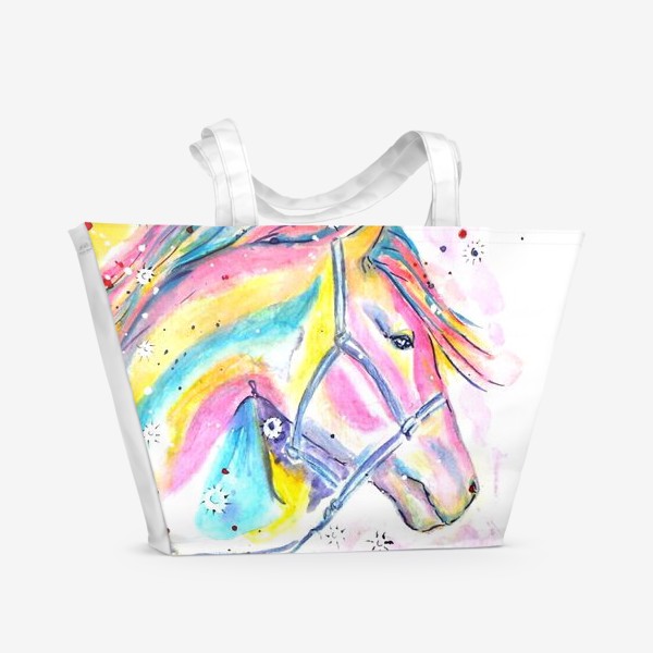 Пляжная сумка «Красотка. Лошадь»