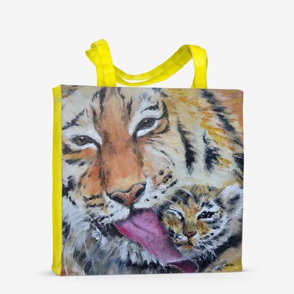 Сумка-шоппер «Тигрица и тигрёнок»