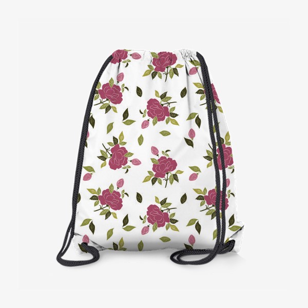 Рюкзак «Розовые розы на светлом фоне»