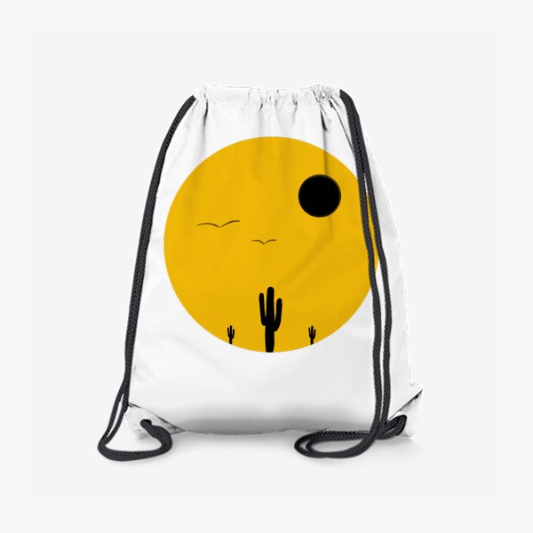 Рюкзак «Кактусы на желтом фоне»
