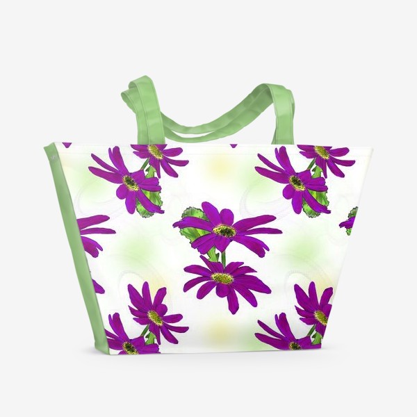 Пляжная сумка «Лиловые ромашки»