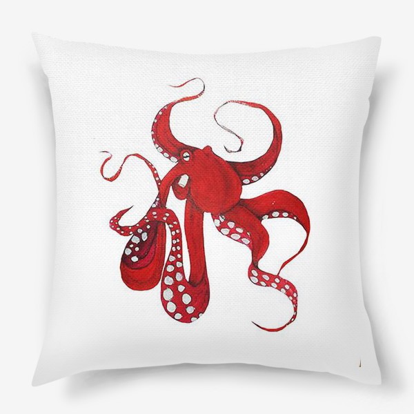 Подушка «red octopus»
