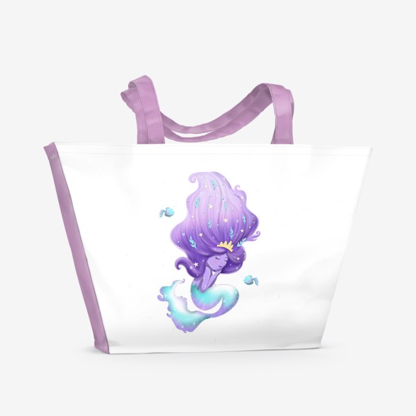 Пляжная сумка «Неоновая русалка»