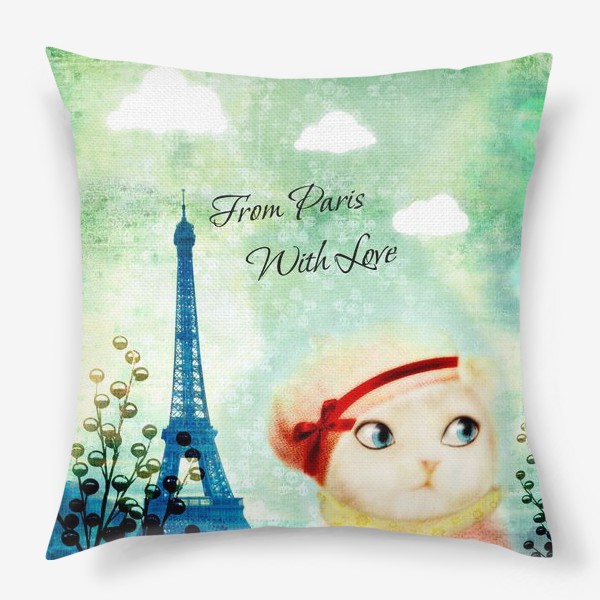 Подушка «Из Парижа с любовью»