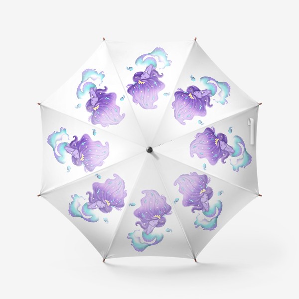 Зонт «Неоновая русалка»